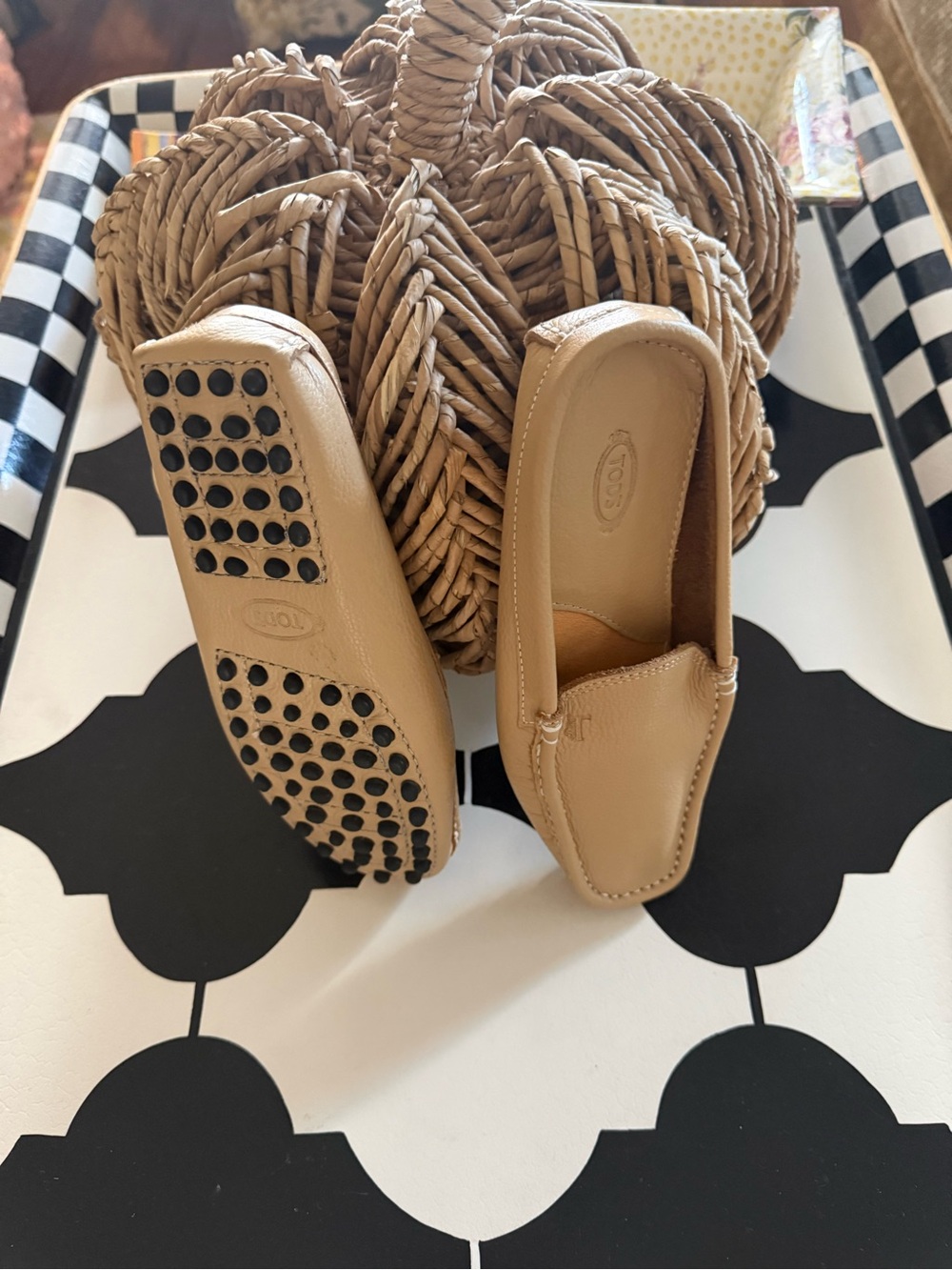Tod's Tan Leather Slip-On Loafers for Men - Picture 5 of 6